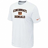 Men's Cincinnati Bengals Team Logo White Nike Short Sleeve T-Shirt FengYun,baseball caps,new era cap wholesale,wholesale hats